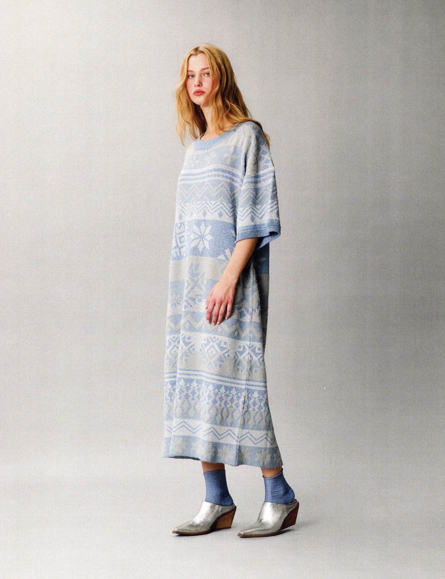 Blythe Jacquard T-Shirt Dress